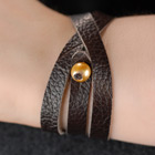 Ayla's Own Leather Wrap Bracelet